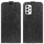Til Samsung Galaxy A23 4G / 5G (global version) Crazy Horse tekstur PU læder vertikal flip-etui med kortholder