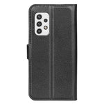 Samsung Galaxy A23 4G / 5G (Global Version) PU-läder + TPU-läderfodral Litchitextur Fullt skyddande stativplånboksfodral