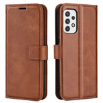 For Samsung Galaxy A23 4G / 5G (Global Version) Anti-scratch Textured PU Leather Wallet Phone Case Adjustable Stand Flip Phone Cover