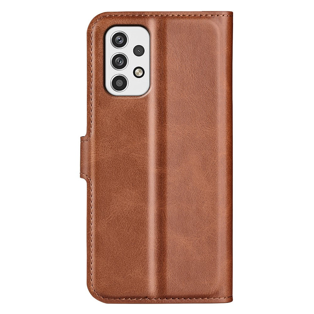 For Samsung Galaxy A23 4G / 5G (Global Version) Anti-scratch Textured PU Leather Wallet Phone Case Adjustable Stand Flip Phone Cover