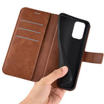 For Samsung Galaxy A23 4G / 5G (Global Version) Anti-scratch Textured PU Leather Wallet Phone Case Adjustable Stand Flip Phone Cover