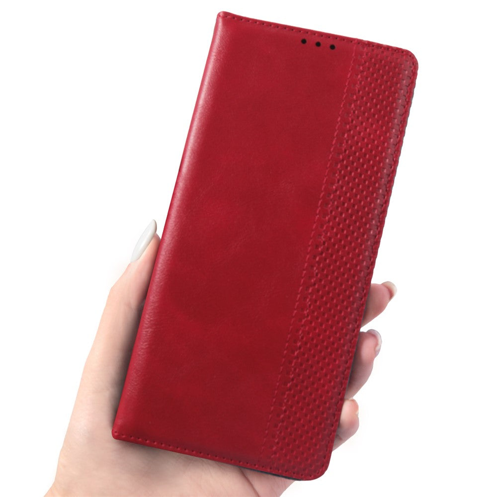 For Samsung Galaxy A53 5G Phone Cover Magnetic PU Leather Stand Imprinted Pattern Wallet Inner Soft TPU Case