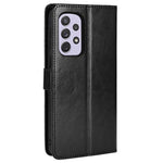 Crazy Horse Læder Telefoncover til Samsung Galaxy A53 5G Wallet Stand Design med Praktisk Rem