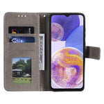 For Samsung Galaxy A23 4G / 5G (Global Version) PU Leather Book Wallet Case Imprinted Mandala Flower Stand Function Full Body Protective Phone Cover with Strap