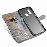 Til Samsung Galaxy A20e Cover, Mandala Præget Design Telefoncover Etui Stativfunktion Flip Praktisk PU Læder Pung