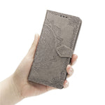 Til Samsung Galaxy A20e Cover, Mandala Præget Design Telefoncover Etui Stativfunktion Flip Praktisk PU Læder Pung