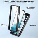 REDPEPPER FS Series for Samsung Galaxy S22 5G Transparent IP68 Waterproof Phone Case IP6X Dust-proof Defender Shell Support Fingerprint Unlock