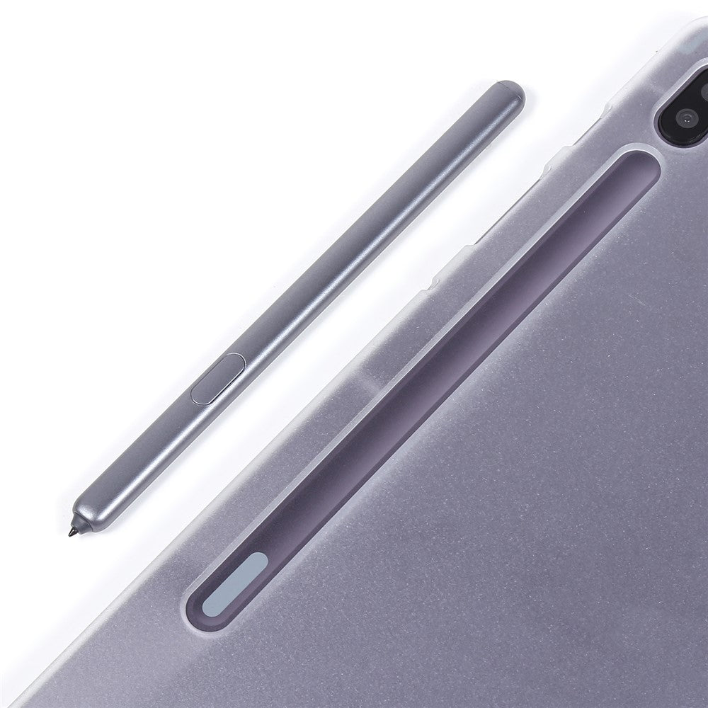 Silke Tekstur Læderetui til Samsung Galaxy Tab S8+, Trefløjet Stander Tablet Beskyttelsescover