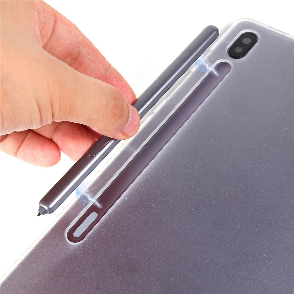 Silke Tekstur Læderetui til Samsung Galaxy Tab S8+, Trefløjet Stander Tablet Beskyttelsescover