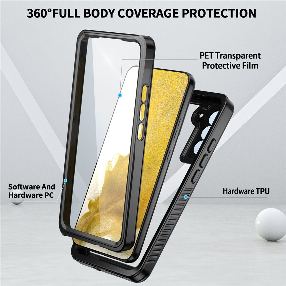 REDPEPPER FS Series For Samsung Galaxy S22+ 5G IP68 Waterproof Case Shockproof Phone Cover Dust-proof Full Protective Case with Screen Protector / Fingerprint ID