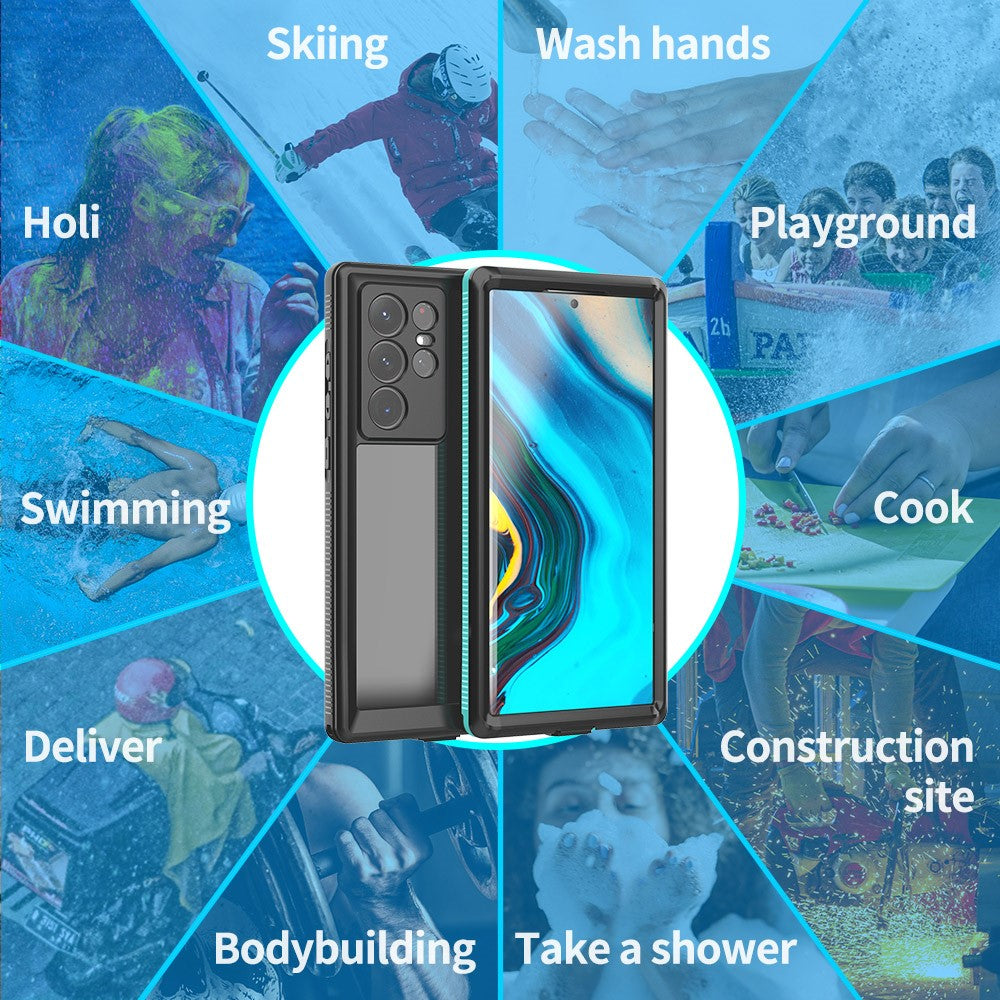 REDPEPPER A Series for Samsung Galaxy S22 Ultra 5G Waterproof Case IP68 Protective Phone Cover with Screen Protector