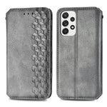 Samsung Galaxy A33 5G PU-läderfodral Rhombus Imprint plånboksfodral