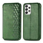 Samsung Galaxy A33 5G PU-läderfodral Rhombus Imprint plånboksfodral
