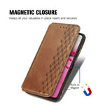 For Samsung Galaxy A33 5G PU Leather Case Rhombus Imprint Wallet Stand Phone Cover
