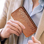 For Samsung Galaxy A33 5G PU Leather Case Rhombus Imprint Wallet Stand Phone Cover