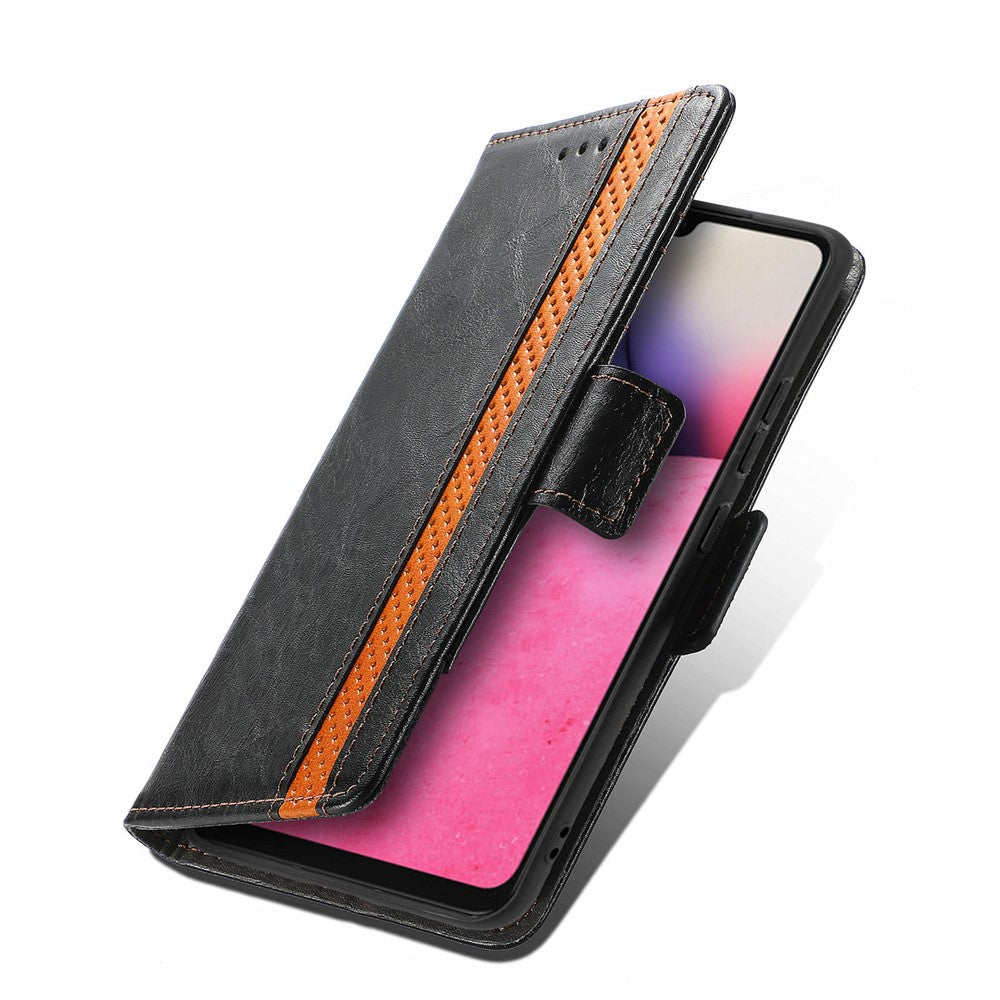 Til Samsung Galaxy A33 5G telefoncovers CASENEO PU lædercover stativ med RFID-blokerende pung