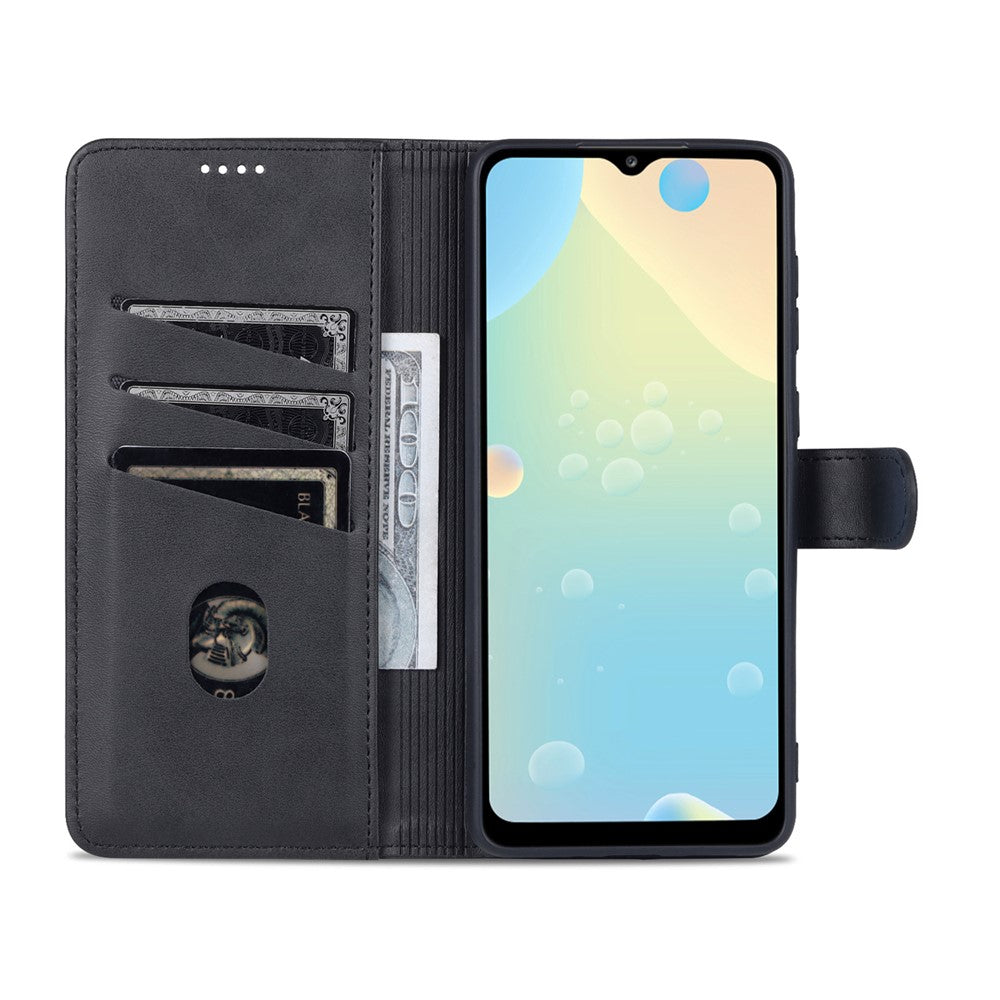 AZNS PU Leather Wallet Case for Samsung Galaxy A33 5G Shockproof Foldable Stand Phone Cover Accessory