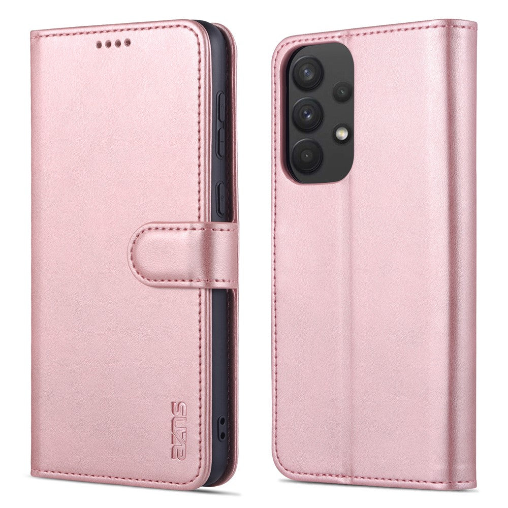 AZNS PU Leather Wallet Case for Samsung Galaxy A33 5G Shockproof Foldable Stand Phone Cover Accessory