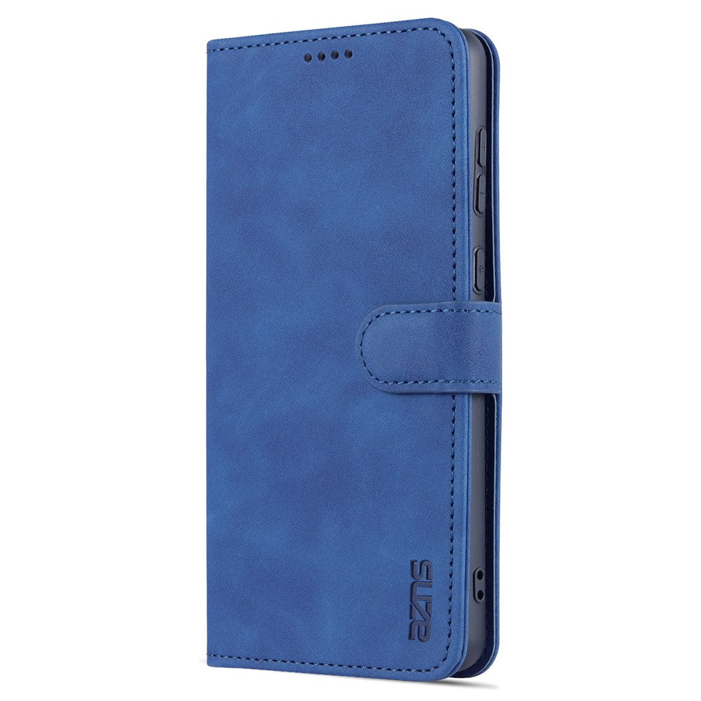 AZNS PU Leather Wallet Mobile Phone Case for Samsung Galaxy A73 5G Hands-free Supporting Stand Phone Cover Shell