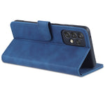 AZNS PU Leather Wallet Mobile Phone Case for Samsung Galaxy A73 5G Hands-free Supporting Stand Phone Cover Shell