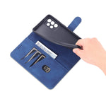 AZNS PU Leather Wallet Mobile Phone Case for Samsung Galaxy A73 5G Hands-free Supporting Stand Phone Cover Shell