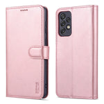 AZNS PU Leather Wallet Mobile Phone Case for Samsung Galaxy A73 5G Hands-free Supporting Stand Phone Cover Shell