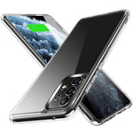 Transparent TPU + PC Cover til Samsung Galaxy A52 4G / 5G / A52s 5G med uafhængige galvaniserede sideknapper