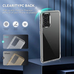 Transparent TPU + PC Cover til Samsung Galaxy A52 4G / 5G / A52s 5G med uafhængige galvaniserede sideknapper