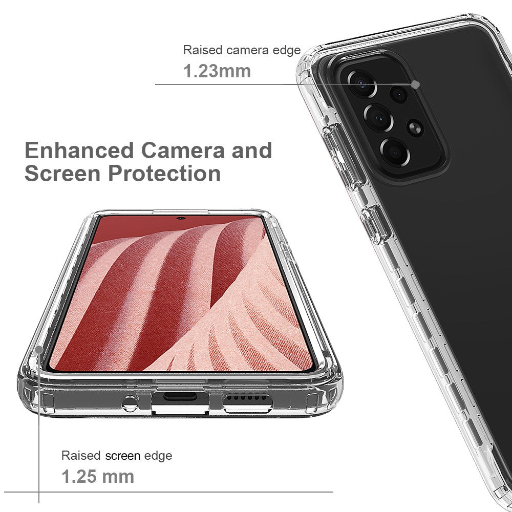For Samsung Galaxy A73 5G Gradient Color Soft TPU + Hard PC Dual-layer Protection Phone Case Cover