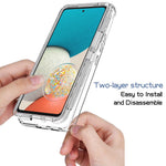 For Samsung Galaxy A53 5G Gradient Color Anti-scratch Phone Case TPU Bumper + PC Back Cover