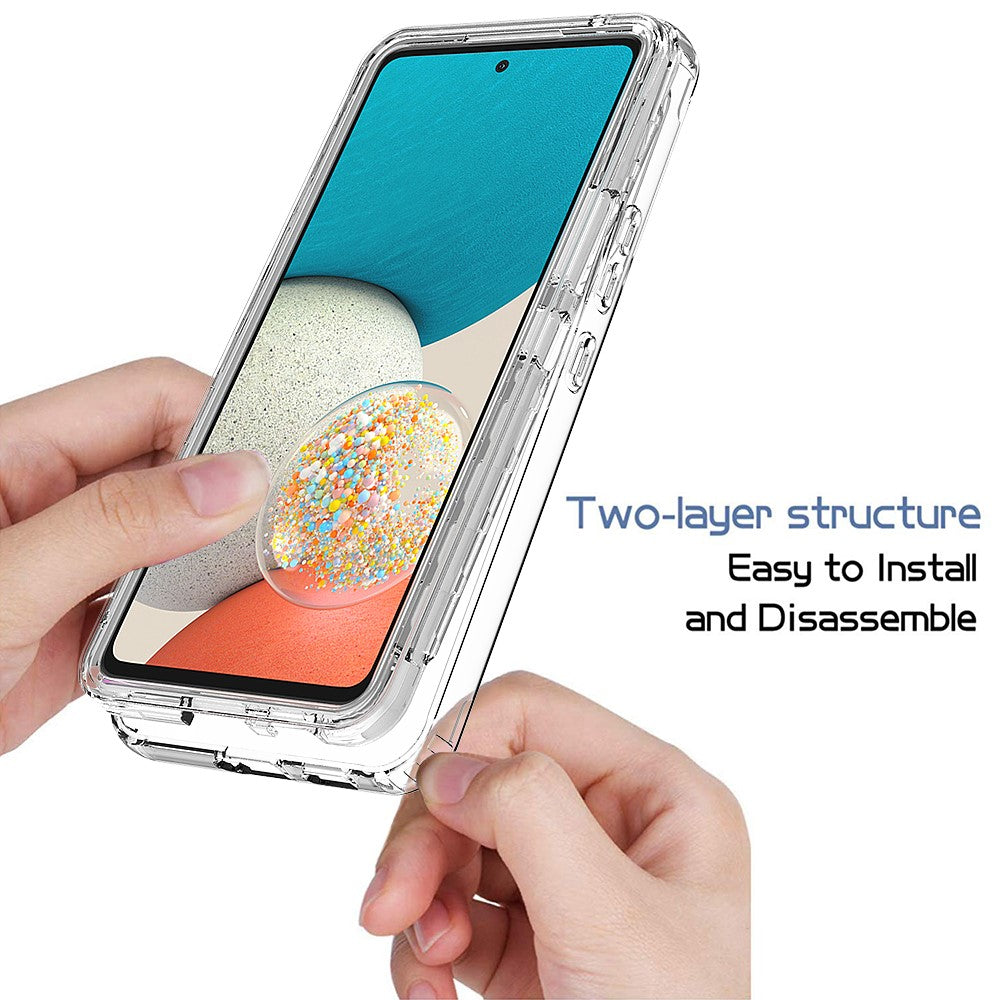 For Samsung Galaxy A53 5G Gradient Color Anti-scratch Phone Case TPU Bumper + PC Back Cover
