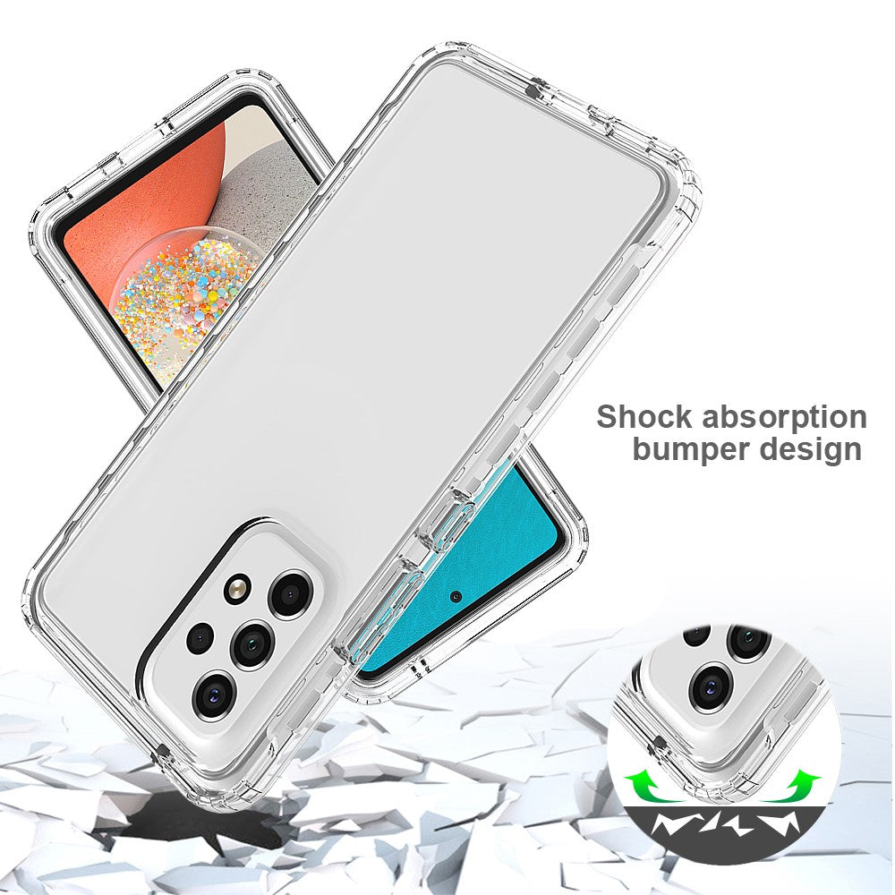 For Samsung Galaxy A53 5G Gradient Color Anti-scratch Phone Case TPU Bumper + PC Back Cover