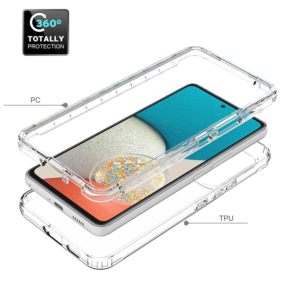 For Samsung Galaxy A53 5G Gradient Color Anti-scratch Phone Case TPU Bumper + PC Back Cover
