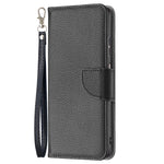 For Samsung Galaxy A23 4G / 5G (Global Version) Litchi Texture Scratch Resistant PU Leather Wallet Case Solid Color Stand Mobile Phone Cover
