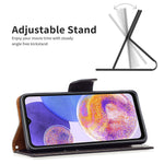 For Samsung Galaxy A23 4G / 5G (Global Version) Litchi Texture Scratch Resistant PU Leather Wallet Case Solid Color Stand Mobile Phone Cover
