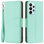 For Samsung Galaxy A23 4G / 5G (Global Version) Litchi Texture Scratch Resistant PU Leather Wallet Case Solid Color Stand Mobile Phone Cover