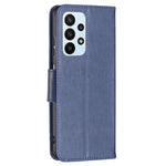For Samsung Galaxy A23 4G / 5G (Global Version) Butterfly Imprinted Phone Case Anti-Drop PU Leather Wallet Stand Cover with Hand Strap