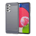 MOFI JK TPU Series-1 til Samsung Galaxy A23 4G / 5G (Global Version) Børstet Overflade Telefoncover Blød TPU Beskyttende Cover med Kulfibertekstur