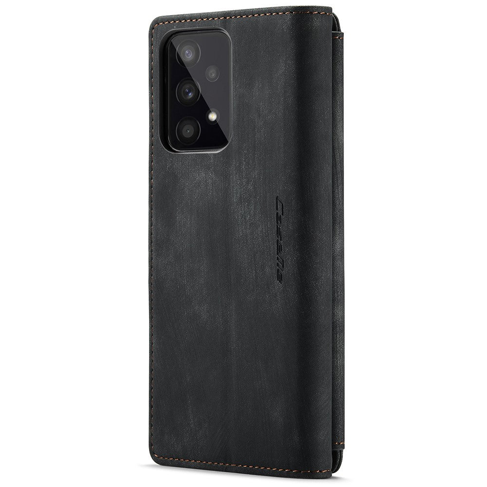 Samsung Galaxy A33 5G mobilskal med Rem CASEME C30 Dragkedja Flera Korthållare PU Läderfodral