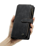 Samsung Galaxy A33 5G mobilskal med Rem CASEME C30 Dragkedja Flera Korthållare PU Läderfodral