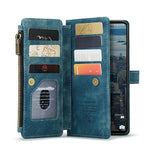 For Samsung Galaxy A53 5G Phone Cases with Strap CASEME C30 Zipper Multiple Card Holder PU Leather Cover