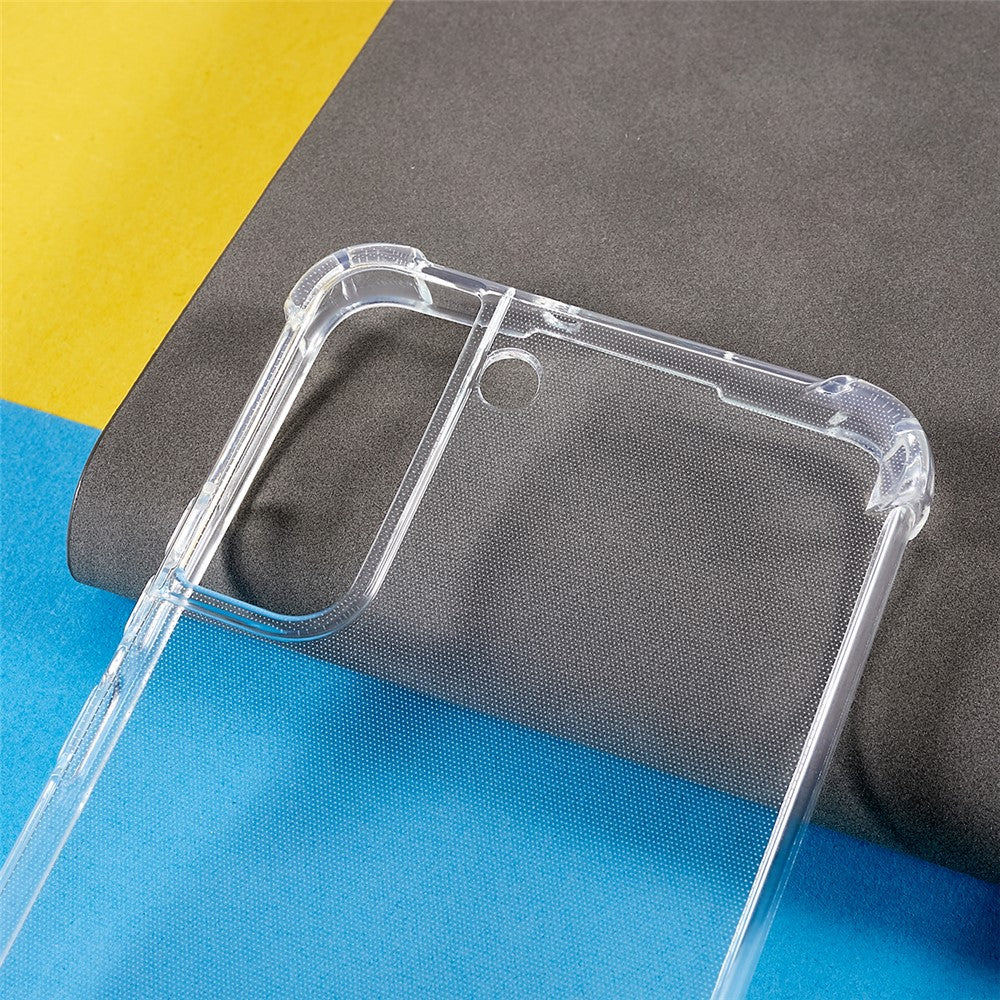 Transparent Case for Samsung Galaxy S22+ 5G, Soft TPU Reinforced Corners Shock Absorption Protective Cover