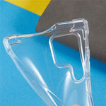 For Samsung Galaxy S22 Ultra 5G Crystal Clear Cover Four-Corner Protective Soft TPU Phone Case