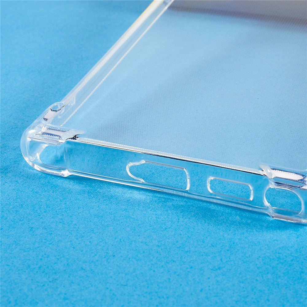 For Samsung Galaxy S22 Ultra 5G Crystal Clear Cover Four-Corner Protective Soft TPU Phone Case