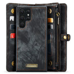 CASEME 008 Series for Samsung Galaxy S22 Ultra Detachable 2-in-1 PU Leather Phone Case Multifunctional Wallet Stand Protective Cover