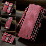 CASEME 008 Series for Samsung Galaxy S22 Ultra Detachable 2-in-1 PU Leather Phone Case Multifunctional Wallet Stand Protective Cover