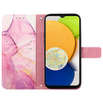 YB Pattern Printing Series-5 for Samsung Galaxy A23 4G / 5G (Global Version) Marble Pattern PU Leather Stand Flip Case Wallet Magnetic Clasp Shockproof Protection Cover with Strap