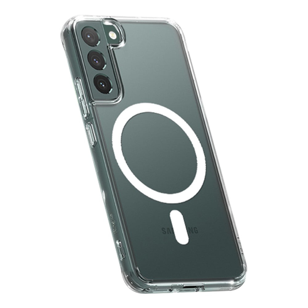 For Samsung Galaxy S22 5G Slim Phone Case Soft TPU Phone Protector Crystal Magnetic Shockproof Cover