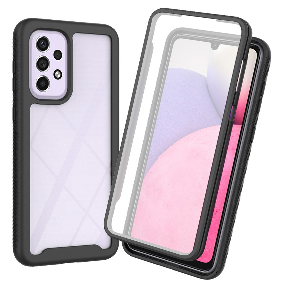 Hybridtelefoncover til Samsung Galaxy A33 5G, PC+TPU Allroundbeskyttelse med PET-skærmbeskytter
