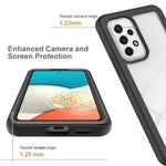 PC+TPU Hybrid Phone Case for 	Samsung Galaxy A53 5G, Complete Covering Design with PET Screen Protector